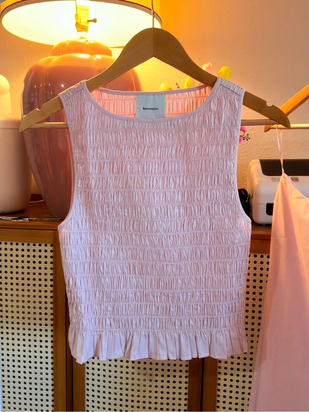 Reformation Laguna Two Piece In Cherry Blossom, brand new, never worn, no flaws. - Picture 5 of 8